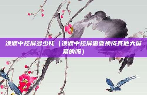 凌渡中控屏多少钱(凌渡中控屏需要换成其他大屏幕的吗)