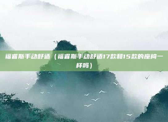 福睿斯手动舒适(福睿斯手动舒适17款和15款的座椅一样吗)