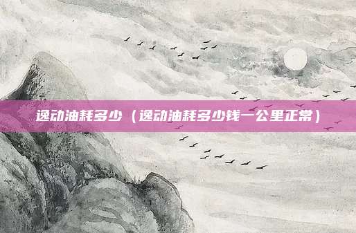 逸动油耗多少（逸动油耗多少钱一公里正常）