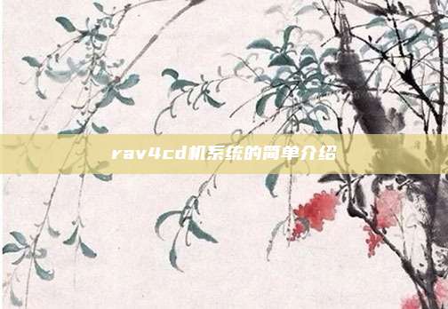 rav4cd机系统的简单介绍