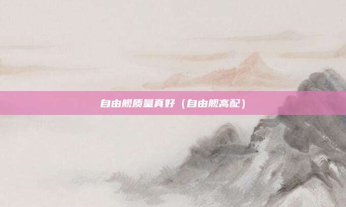 自由舰质量真好(自由舰高配)