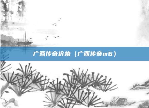 广西传奇价格（广西传奇m6）