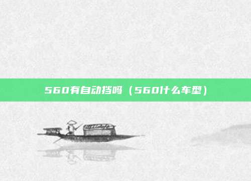 560有自动挡吗（560什么车型）