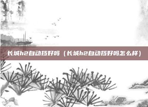长城h2自动挡好吗(长城h2自动挡好吗怎么样)