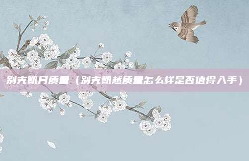 别克凯月质量(别克凯越质量怎么样是否值得入手)