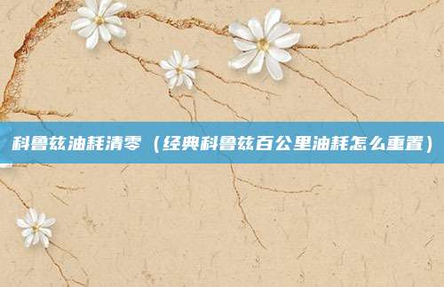 科鲁兹油耗清零(经典科鲁兹百公里油耗怎么重置)