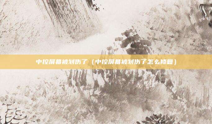 中控屏幕被划伤了（中控屏幕被划伤了怎么修复）