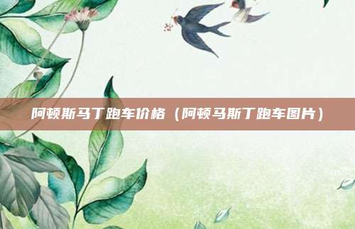 阿顿斯马丁跑车价格（阿顿马斯丁跑车图片）