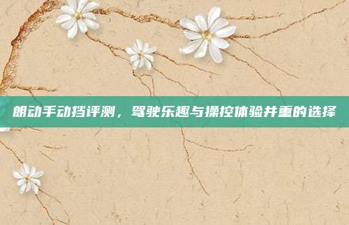 朗动手动挡评测,驾驶乐趣与操控体验并重的选择