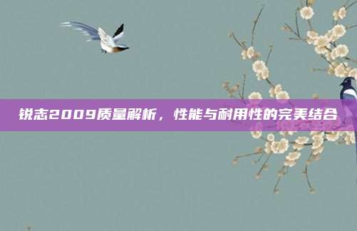 锐志2009质量解析，性能与耐用性的完美结合