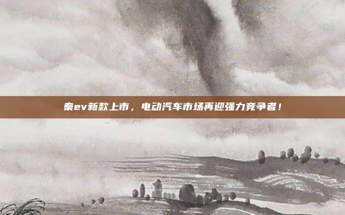 秦ev新款上市，电动汽车市场再迎强力竞争者！