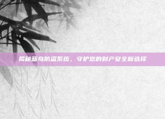 揭秘蓝鸟防盗系统,守护您的财产安全新选择