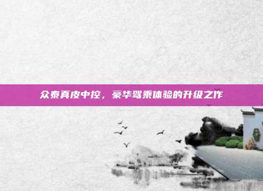 众泰真皮中控,豪华驾乘体验的升级之作