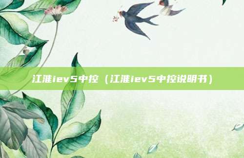 江淮iev5中控（江淮iev5中控说明书）