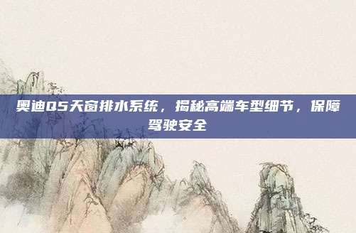 奥迪Q5天窗排水系统，揭秘高端车型细节，保障驾驶安全