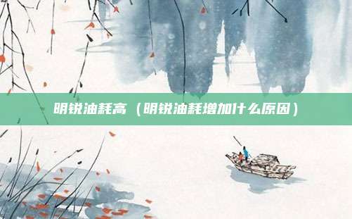 明锐油耗高（明锐油耗增加什么原因）