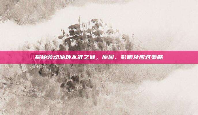 揭秘领动油耗不准之谜，原因、影响及应对策略