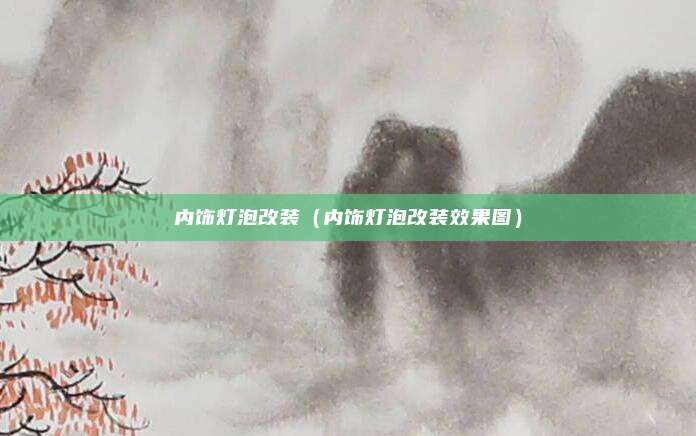 内饰灯泡改装（内饰灯泡改装效果图）