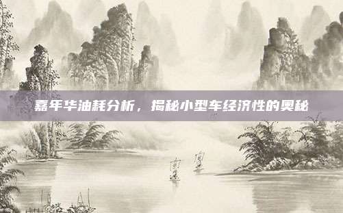 嘉年华油耗分析,揭秘小型车经济性的奥秘