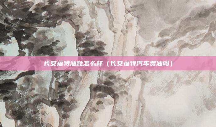 长安福特油耗怎么样(长安福特汽车费油吗)