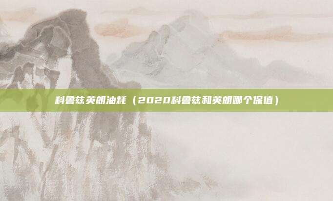 科鲁兹英朗油耗(2020科鲁兹和英朗哪个保值)