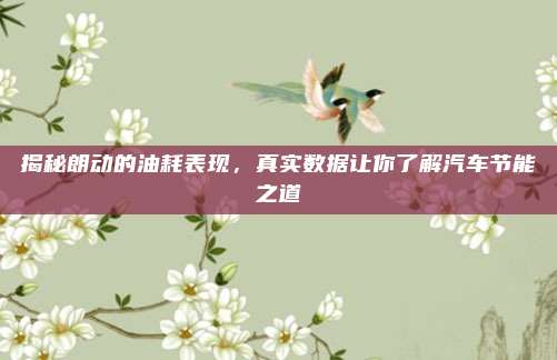 揭秘朗动的油耗表现,真实数据让你了解汽车节能之道