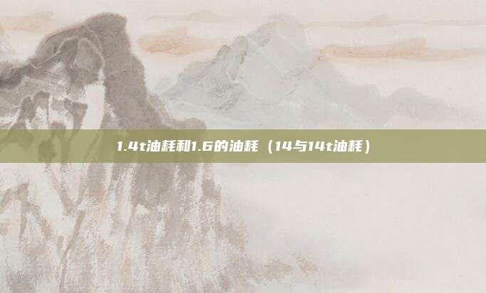 1.4t油耗和1.6的油耗（14与14t油耗）