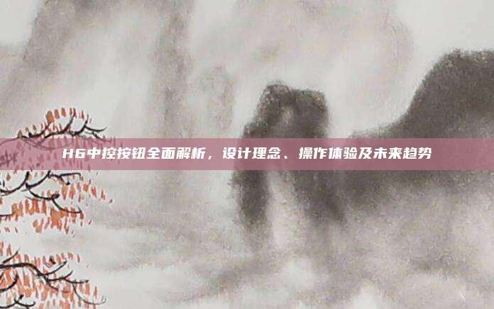 H6中控按钮全面解析，设计理念、操作体验及未来趋势