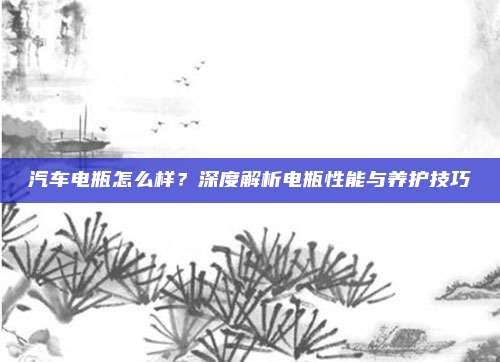 汽车电瓶怎么样?深度解析电瓶性能与养护技巧