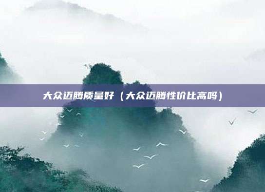 大众迈腾质量好（大众迈腾性价比高吗）