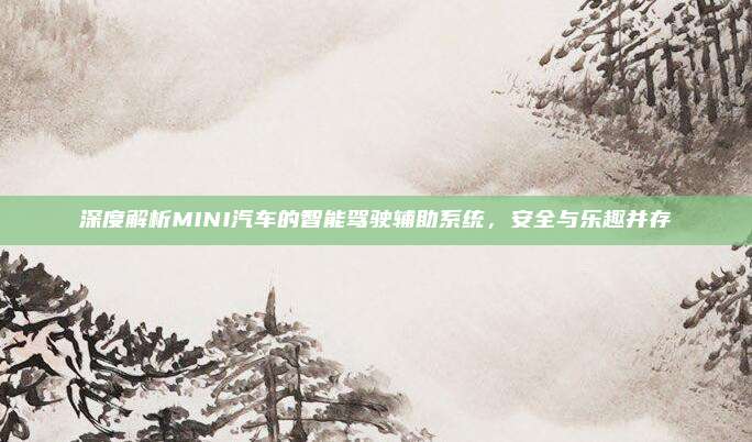 深度解析MINI汽车的智能驾驶辅助系统，安全与乐趣并存