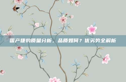 国产捷豹质量分析，品质如何？优劣势全解析