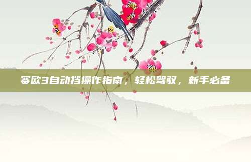 赛欧3自动挡操作指南,轻松驾驭,新手必备