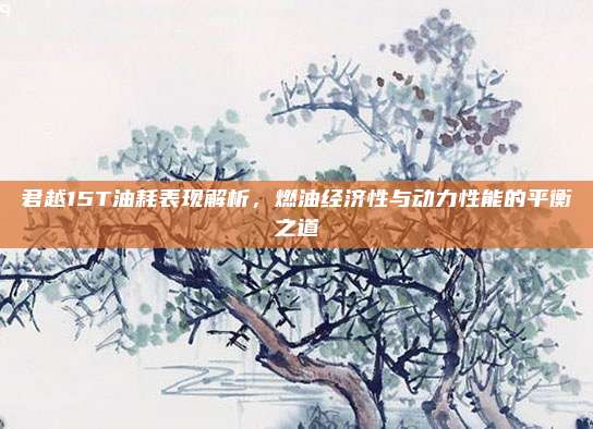 君越15T油耗表现解析,燃油经济性与动力性能的平衡之道