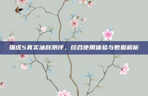 瑞虎5真实油耗测评，综合使用体验与数据解析