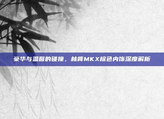 豪华与温馨的碰撞，林肯MKX棕色内饰深度解析