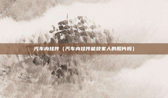 汽车内挂件（汽车内挂件能放家人的照片吗）