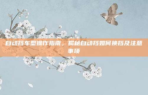 自动挡车型操作指南，揭秘自动挡如何换挡及注意事项