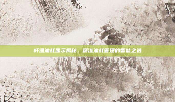 轩逸油耗显示揭秘，精准油耗管理的智能之选