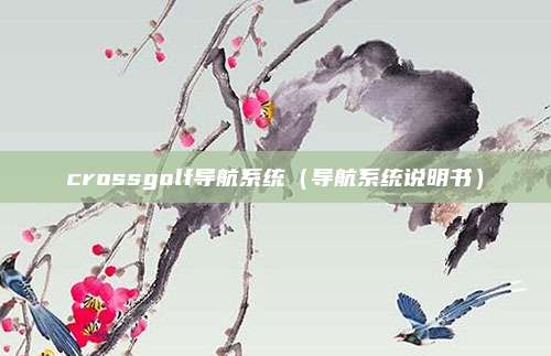 crossgolf导航系统（导航系统说明书）