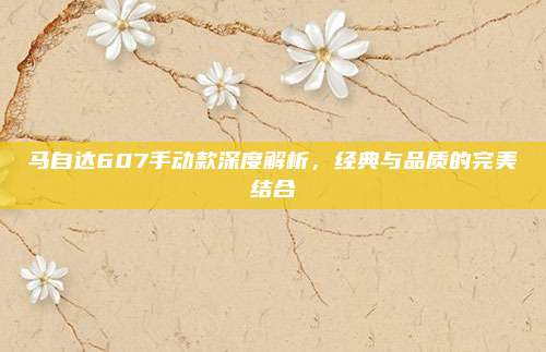 马自达607手动款深度解析,经典与品质的完美结合