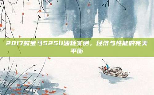 2017款宝马525li油耗实测,经济与性能的完美平衡
