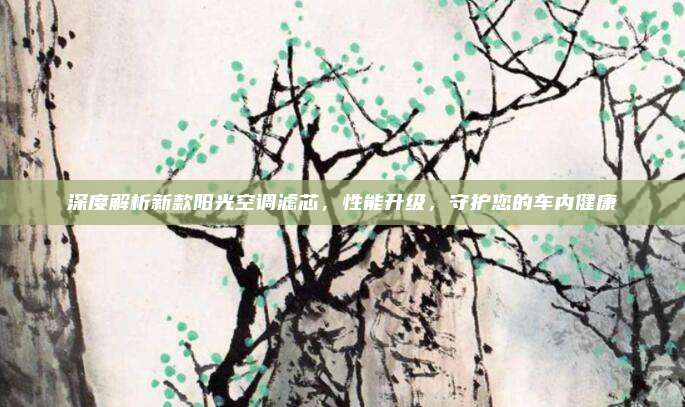 深度解析新款阳光空调滤芯,性能升级,守护您的车内健康