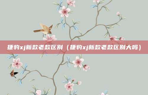 捷豹xj新款老款区别(捷豹xj新款老款区别大吗)