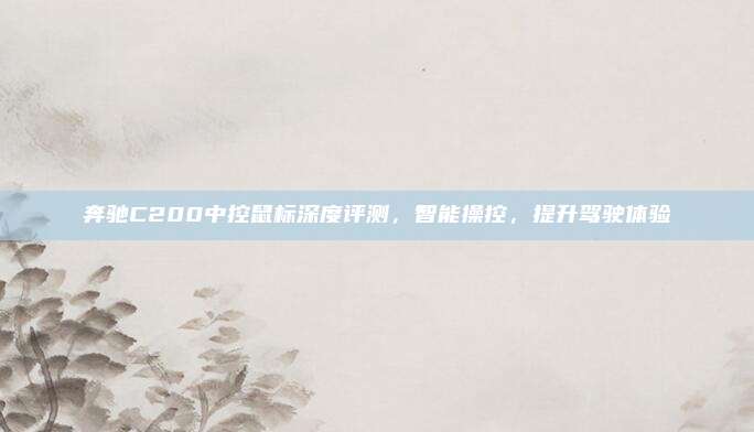 奔驰C200中控鼠标深度评测,智能操控,提升驾驶体验