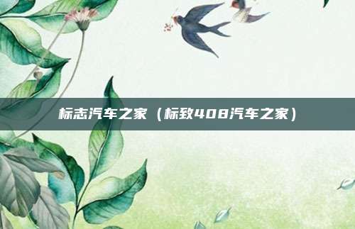 标志汽车之家（标致408汽车之家）