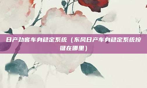 日产劲客车身稳定系统（东风日产车身稳定系统按键在哪里）