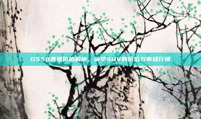 G550奔驰价格解析,豪华SUV的价位与市场行情
