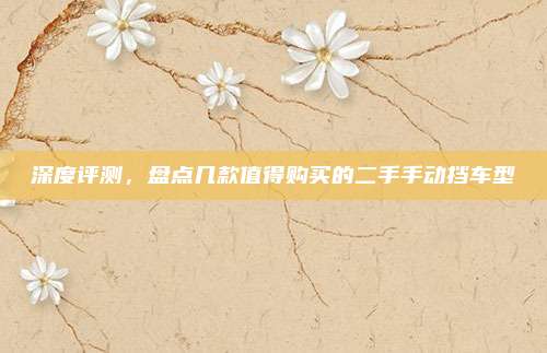 深度评测，盘点几款值得购买的二手手动挡车型