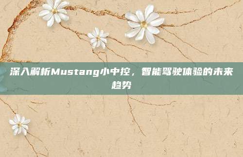 深入解析Mustang小中控,智能驾驶体验的未来趋势